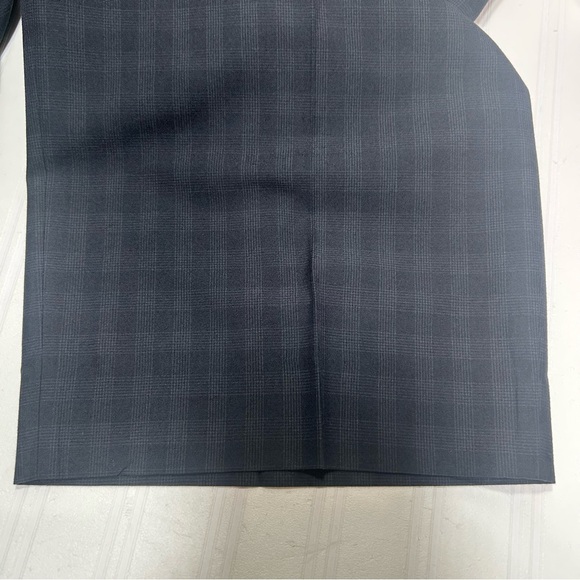 Sean John Fine Custom Tailored Black Checked Uncuffed Trousers Men’s 40Wx29L - Picture 12 of 13